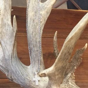 Nordstroms crystal cross necklace